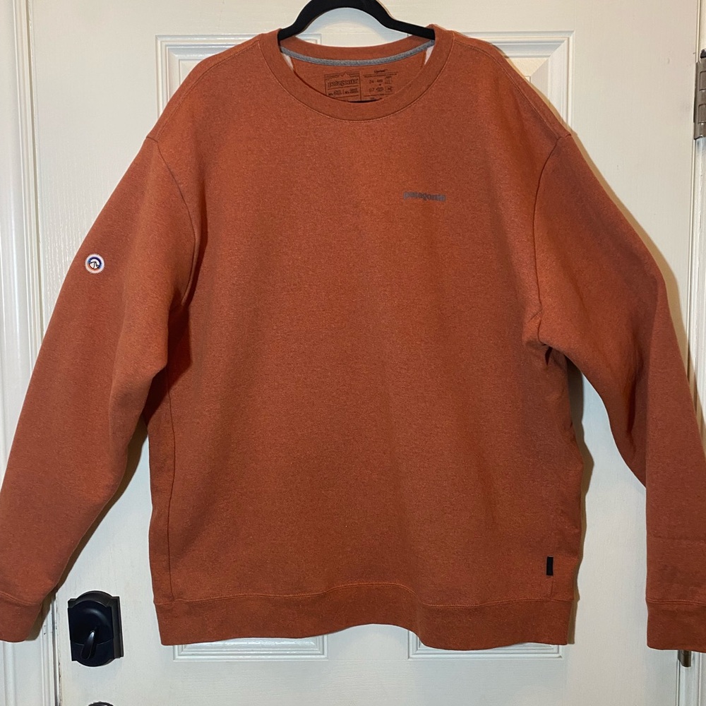Patagonia Rust Orange Crewneck Sweater